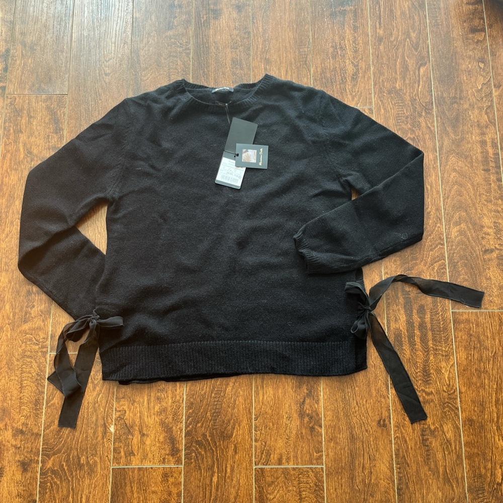 Black Massimo Dutti Sweater With Bows